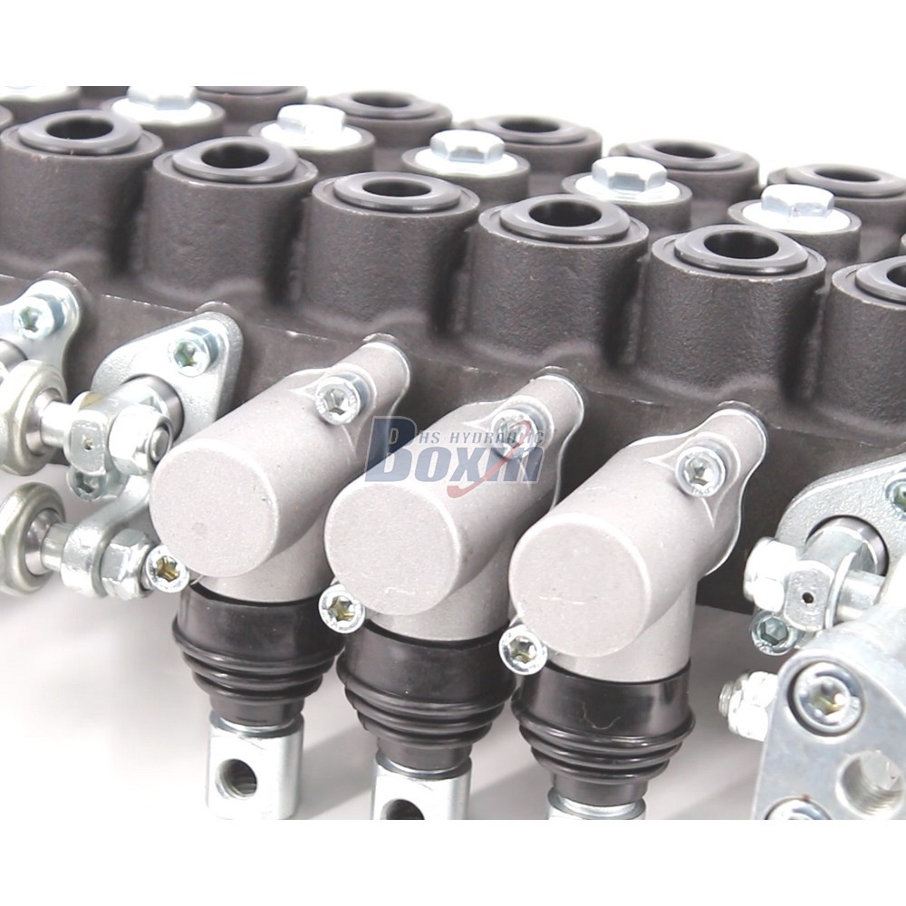 HSW50 Series 8 Spool Hydraulic Monoblock Valve for Mobile Equipment detail image